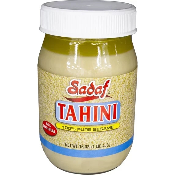 Sadaf Pure Sesame Tahini Sauce, 16 oz Jar