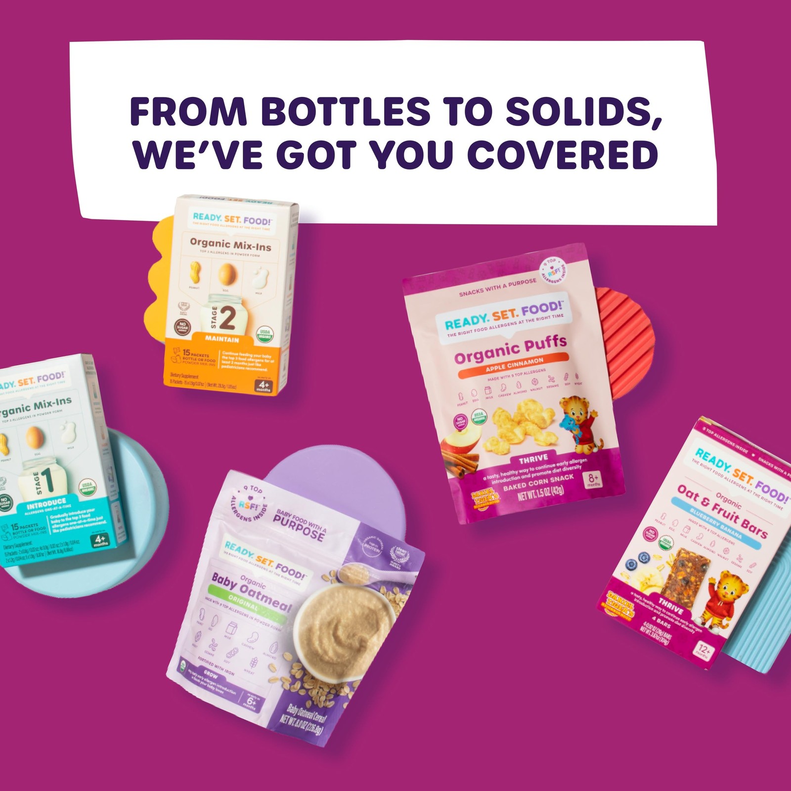 Ready Set Food Stage 3 Mix-Ins – 9 Allergen Introduction for 30 Packets