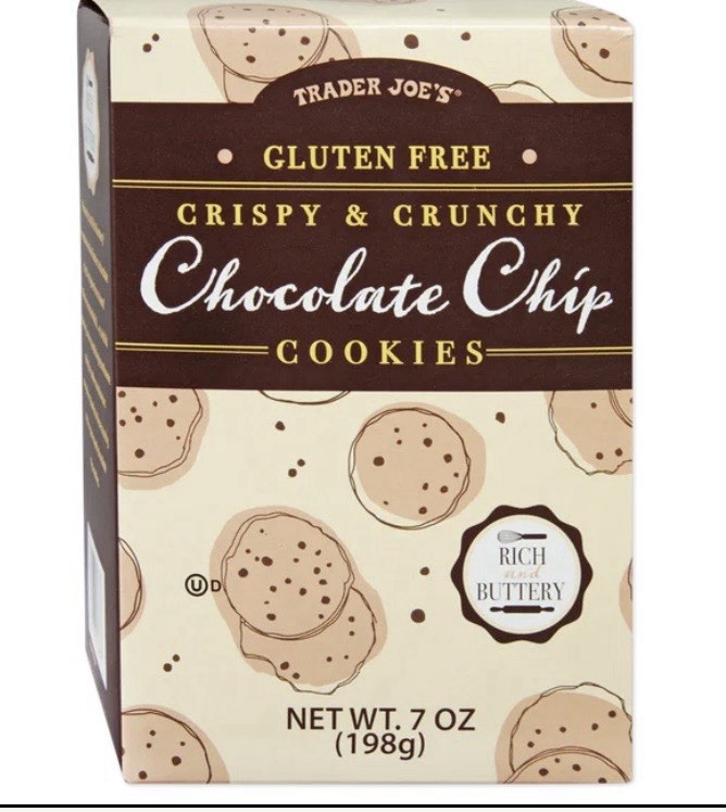 Trader Joe’s Gluten Free Crispy & Crunchy Chocolate Chip Cookies 7oz (2 Boxes)