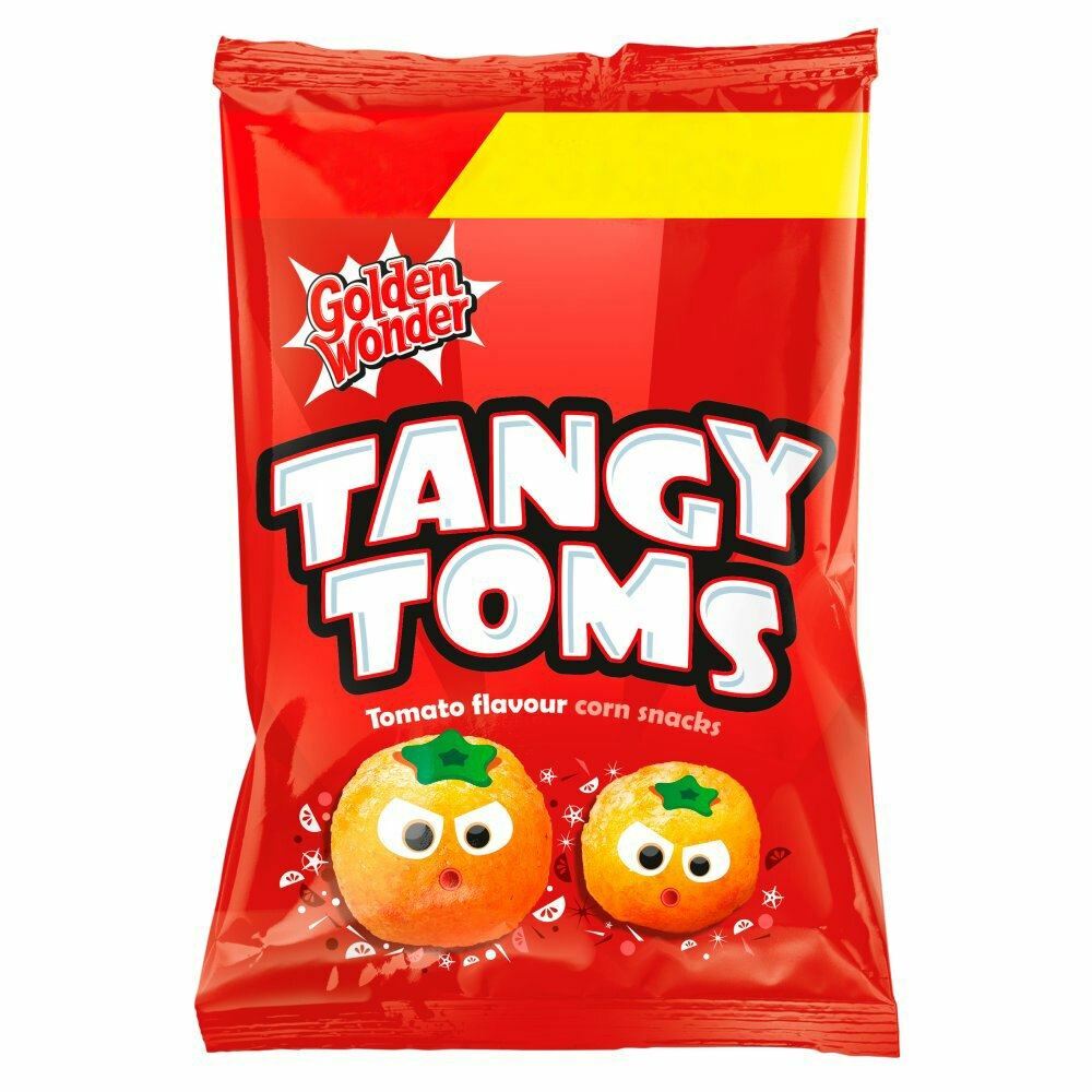 Golden Wonder Tangy Toms – 25g – Pack of 4