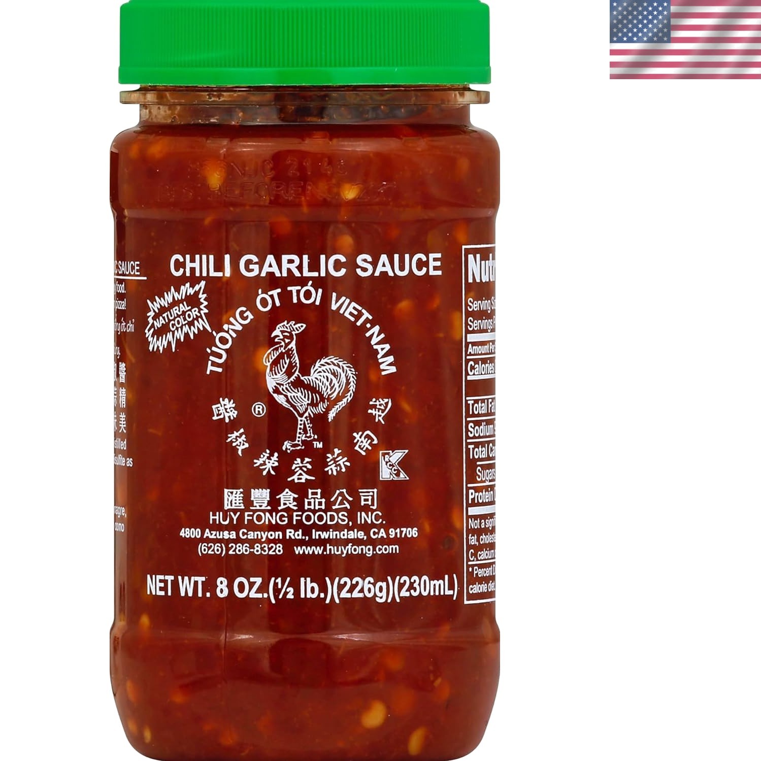 Authentic Vietnamese Chili Garlic Sauce, 8 Oz – Perfect for Cooking & Dipping