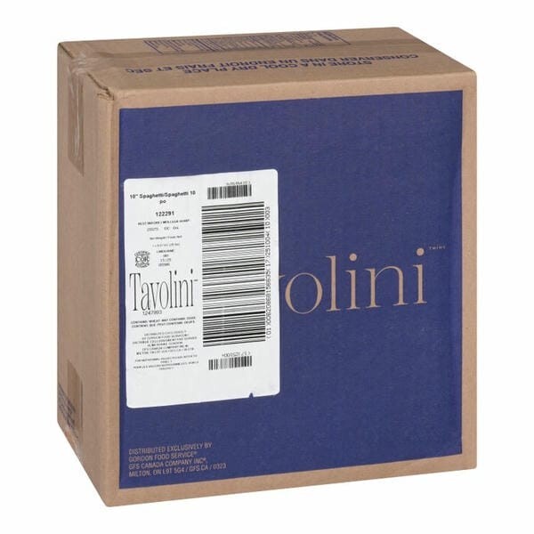Tavolini Spaghetti Pasta, 10In 20Lbs/9.07 kg