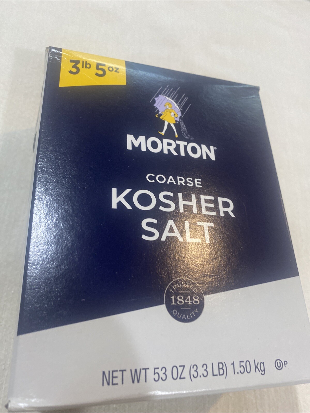 Morton Coarse Kosher Salt – For Everyday Cooking, Grilling, 3lb 5oz