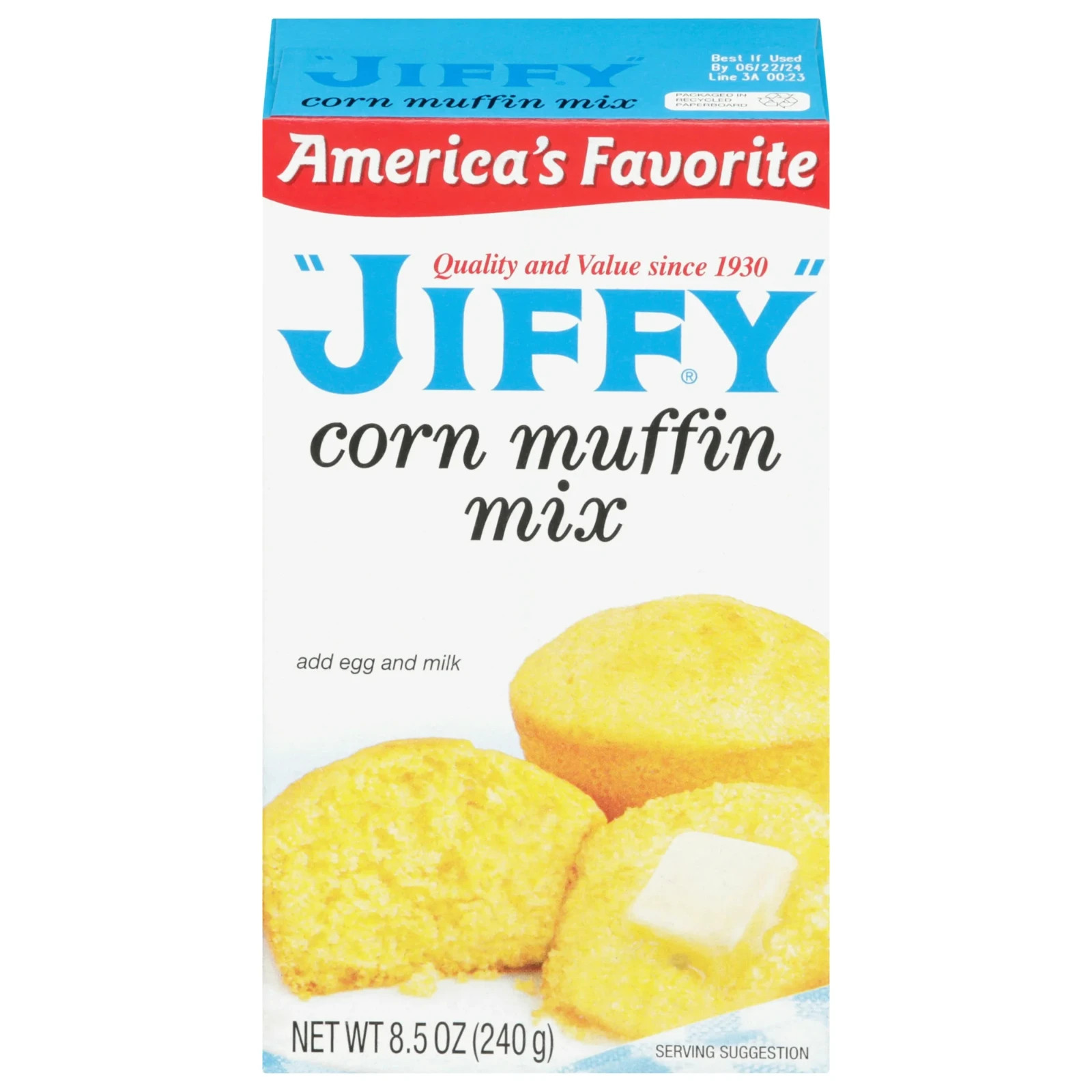 (24 pack) «JIFFY» Corn Muffin Mix, 8.5 oz Box FREE FAST SHIPPING
