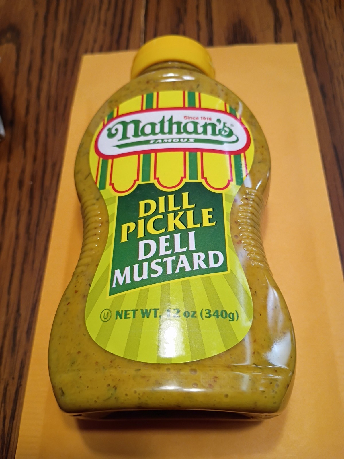 Nathan’s Dill Pickle Deli Mustard Expires 06/11/2027 Kosher 12 oz 340g Condiment