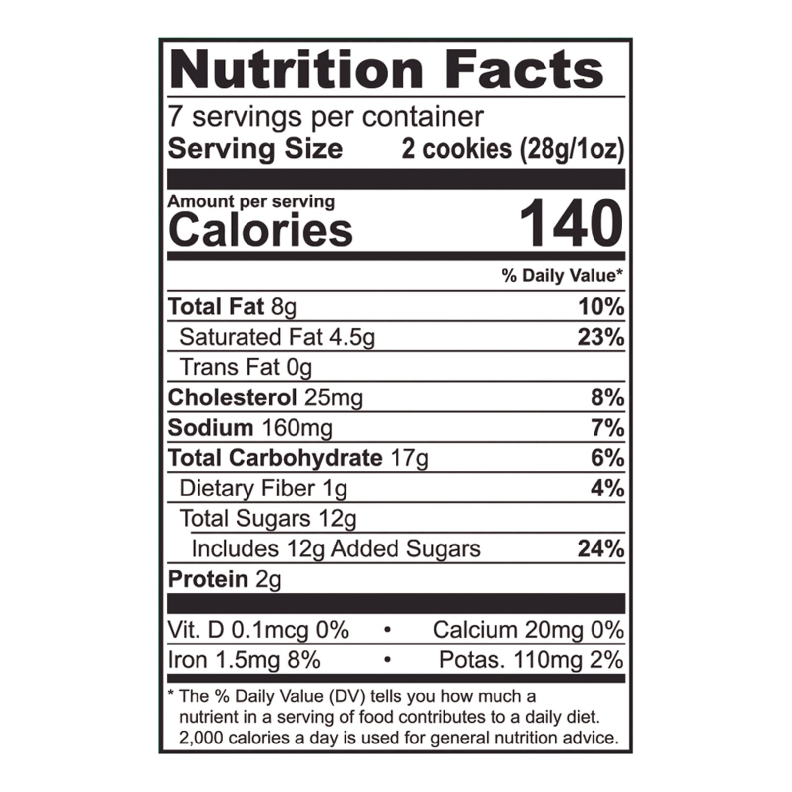 Tate’s Bake Shop Double Chocolate Chip Cookies, 7 oz 7 Ounce