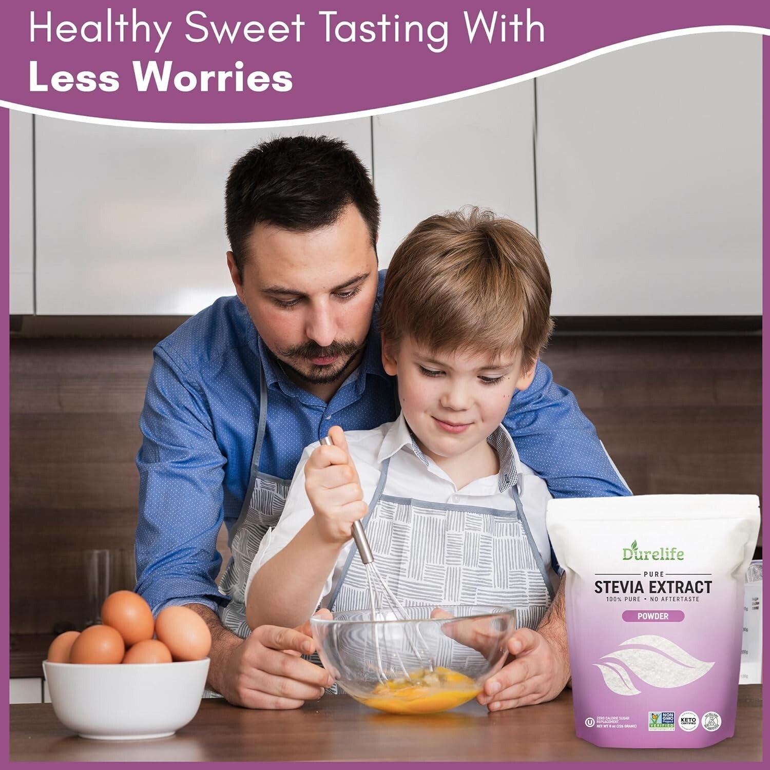 Durelife 100% Pure Stevia extract sweetener 8 oz