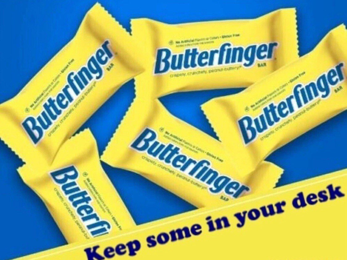 BUTTER FINGER FUN SIZE, Individually Wrapped 2 POUNDS – VALUE BULK PRICE NOW! FS