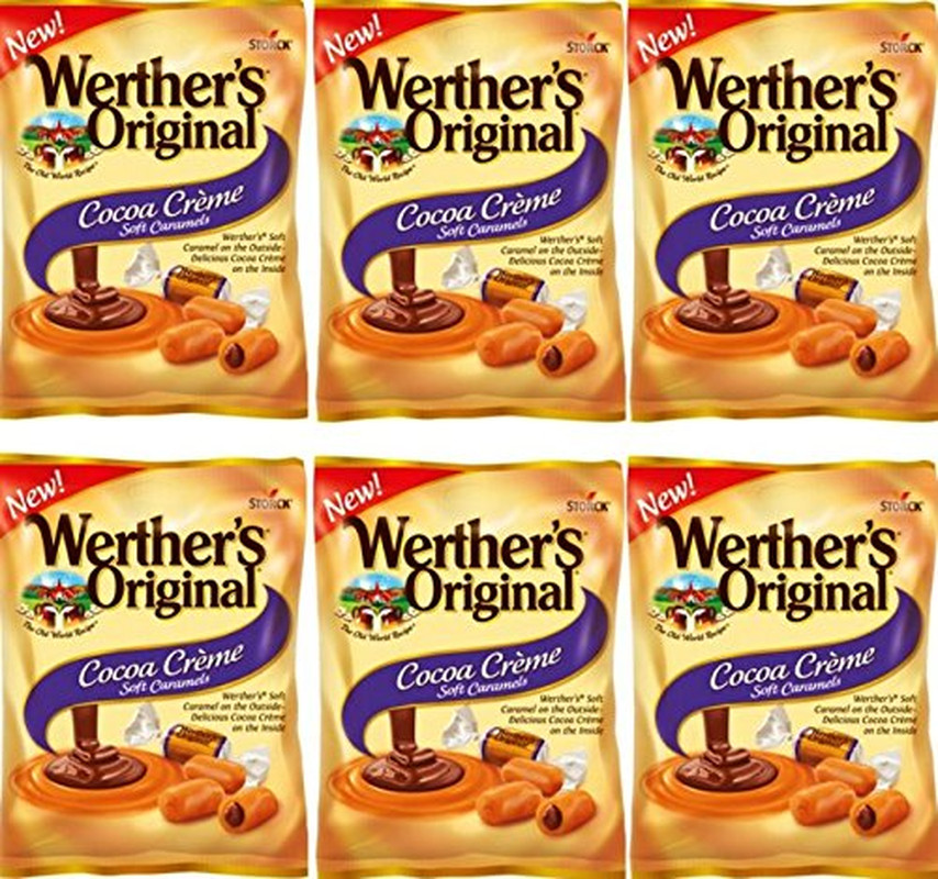 Hard Caramel Coffee Candy, 2.65 Oz Bags (Pack of 12)