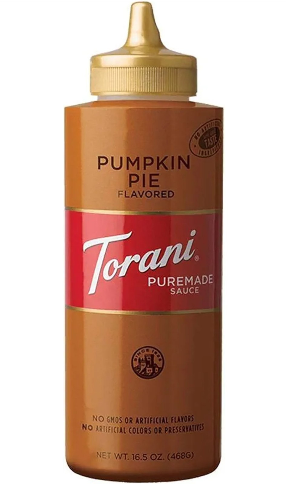 Torani Pumpkin Pie Puremade Sauce 33oz (2×16.5oz Bottles) Exp 05/2026 2-Pack NEW