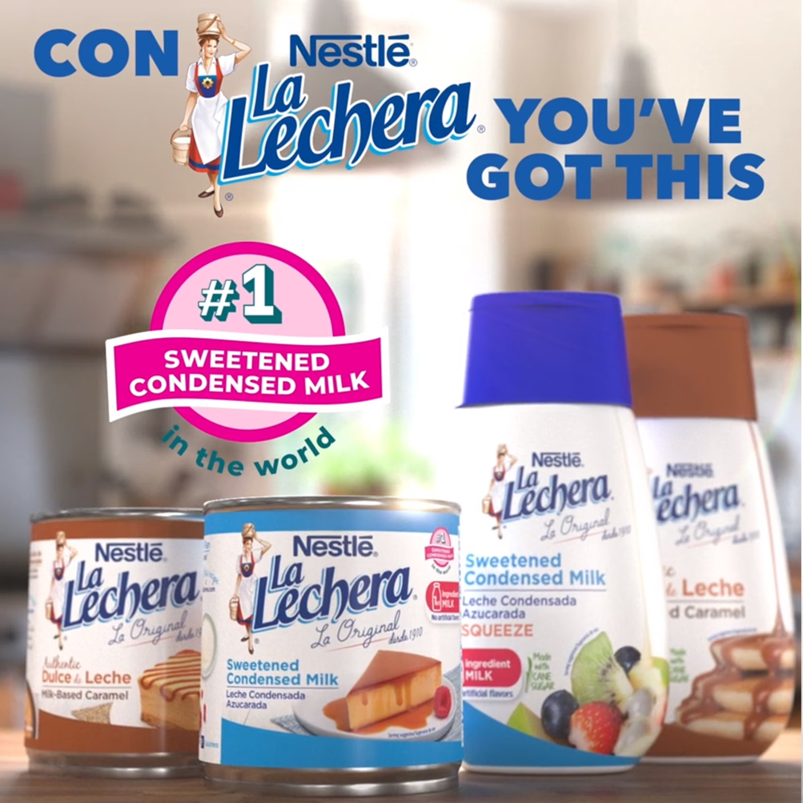 Nestle La Lecherita Low Fat Sweetened Condensed Milk for Valentine’s 3.5 oz,6pk