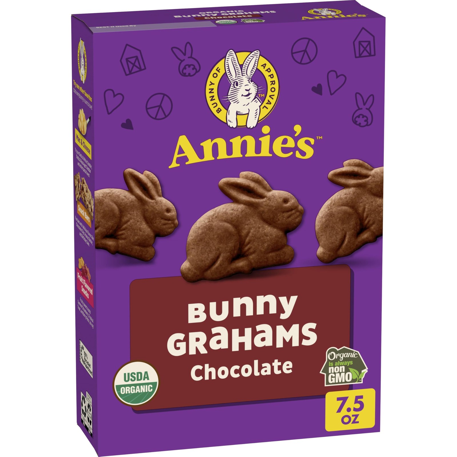 Annie’s Organic Chocolate Bunny Graham Snacks, Gluten Free, 7.5 oz