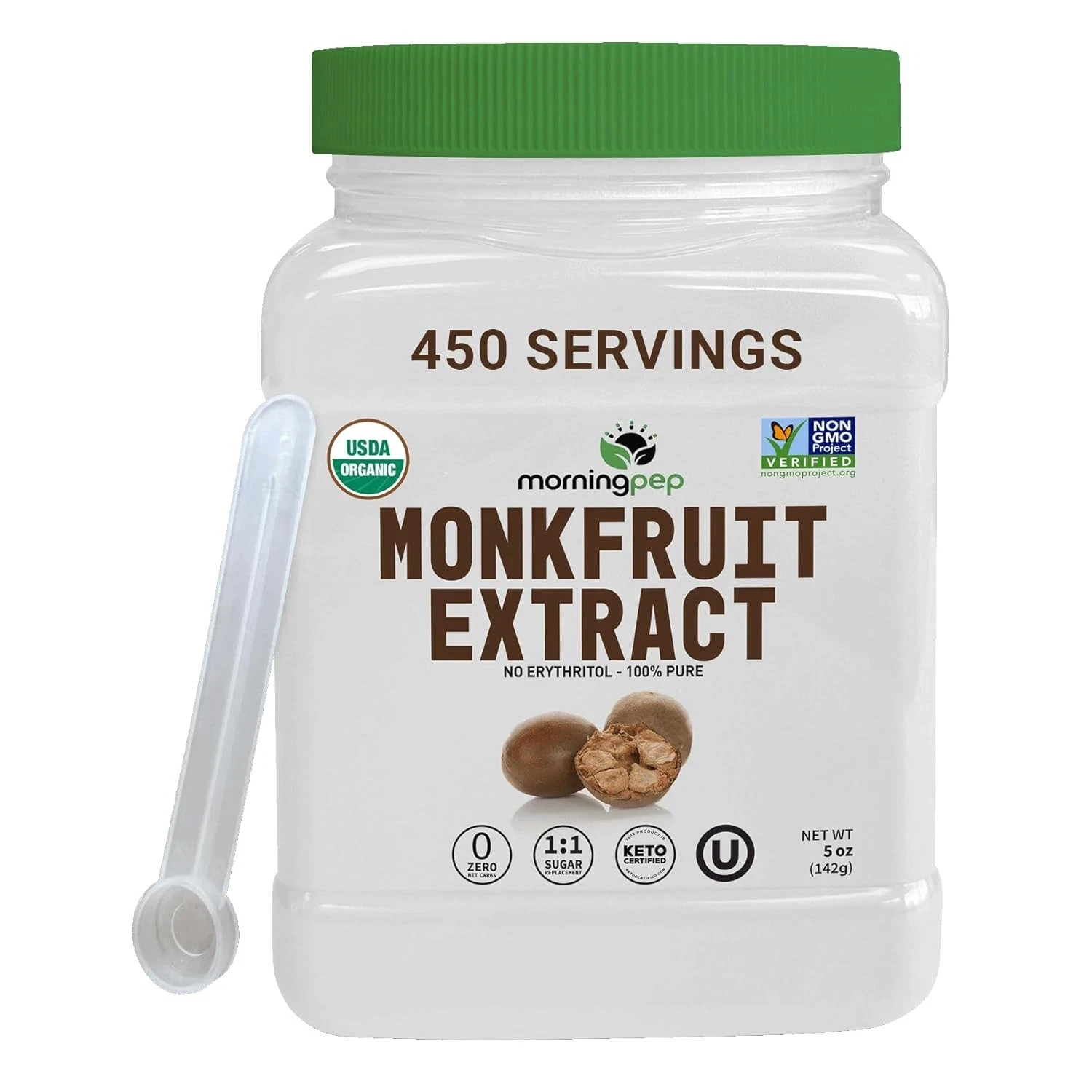 100% Pure Monk Fruit extract sweetener, No 5 Ounce (Pack of 1)