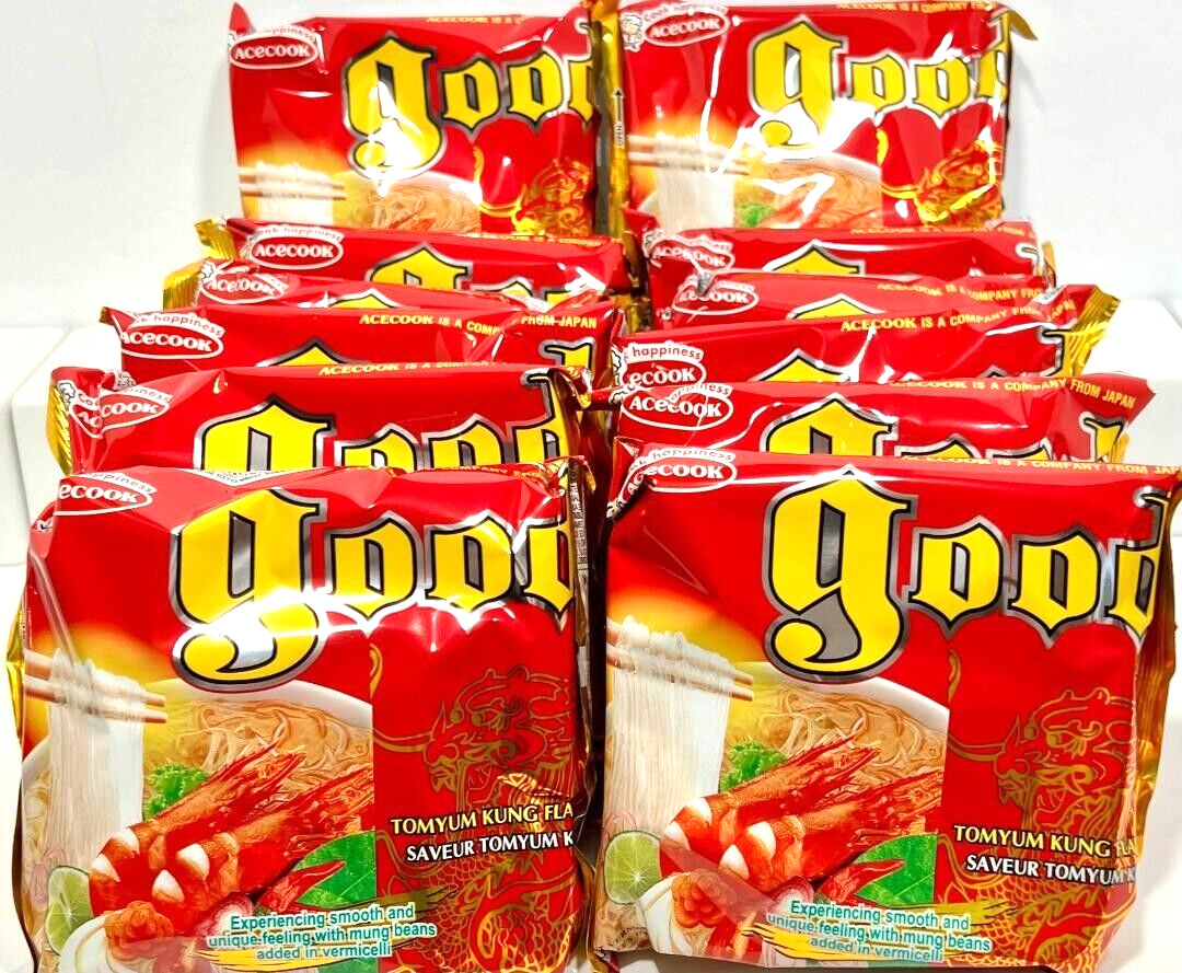 Acecook Shrimp Tom Yum Kung Instant Mung Bean Added In Vermicelli 2.2oz x 20Pack