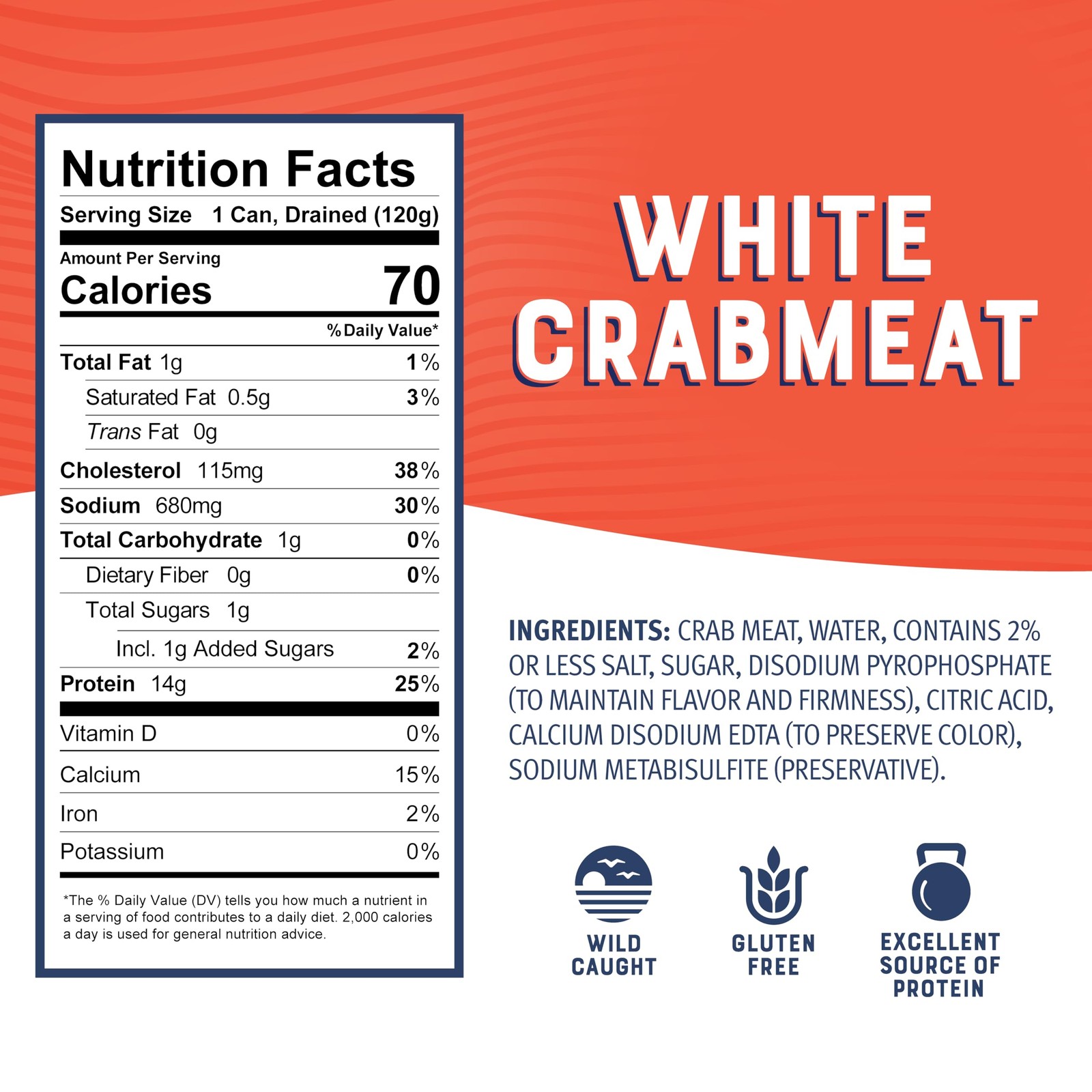 Bumble Bee White Flake Crab Meat in Water, 6 oz Can – 14g 6 Ounce (Pack of 1)