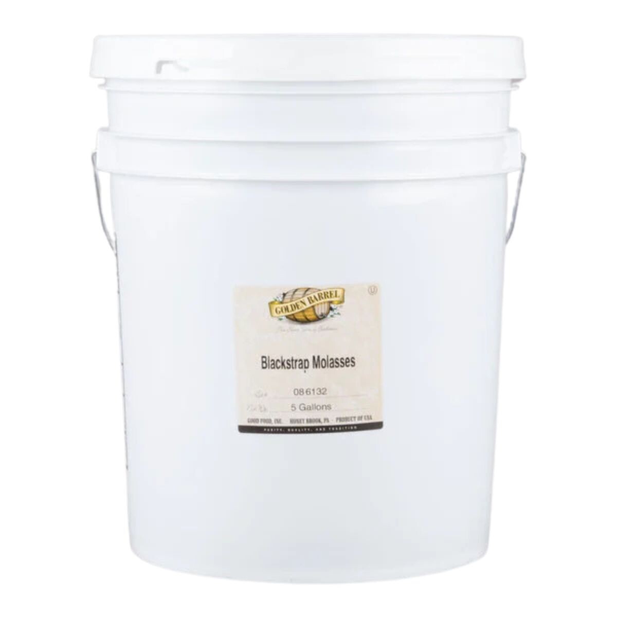 Golden Barrel Sulfur-Free Blackstrap Molasses 5 Gallon Pail Commercial Bulk