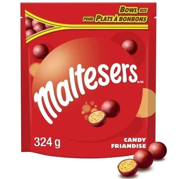 1 Bag MALTESERS Milk Chocolate Candy Bites 324g/ 11.4oz each FRESH From Canada