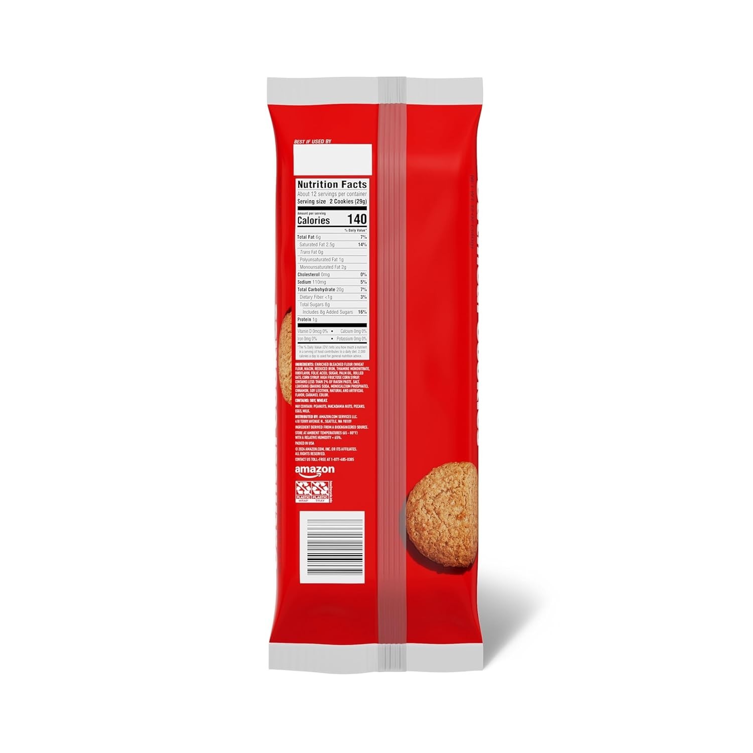 12 Oz Box of Delicious Crunchy Oatmeal Raisin Cookies – Perfect Snack Treat