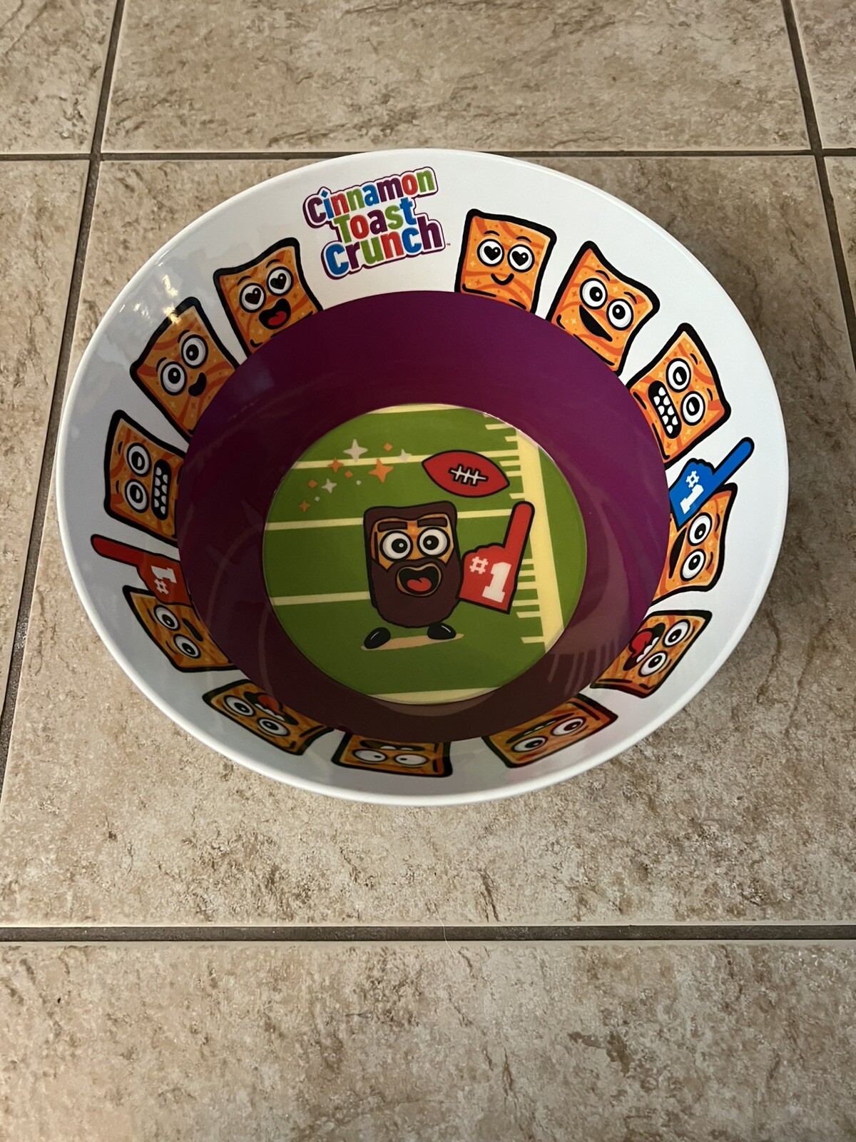 Jason Kelce Cereal Mega Bowl Cinammon Toast Crunch Brand New Walmart Exclusive