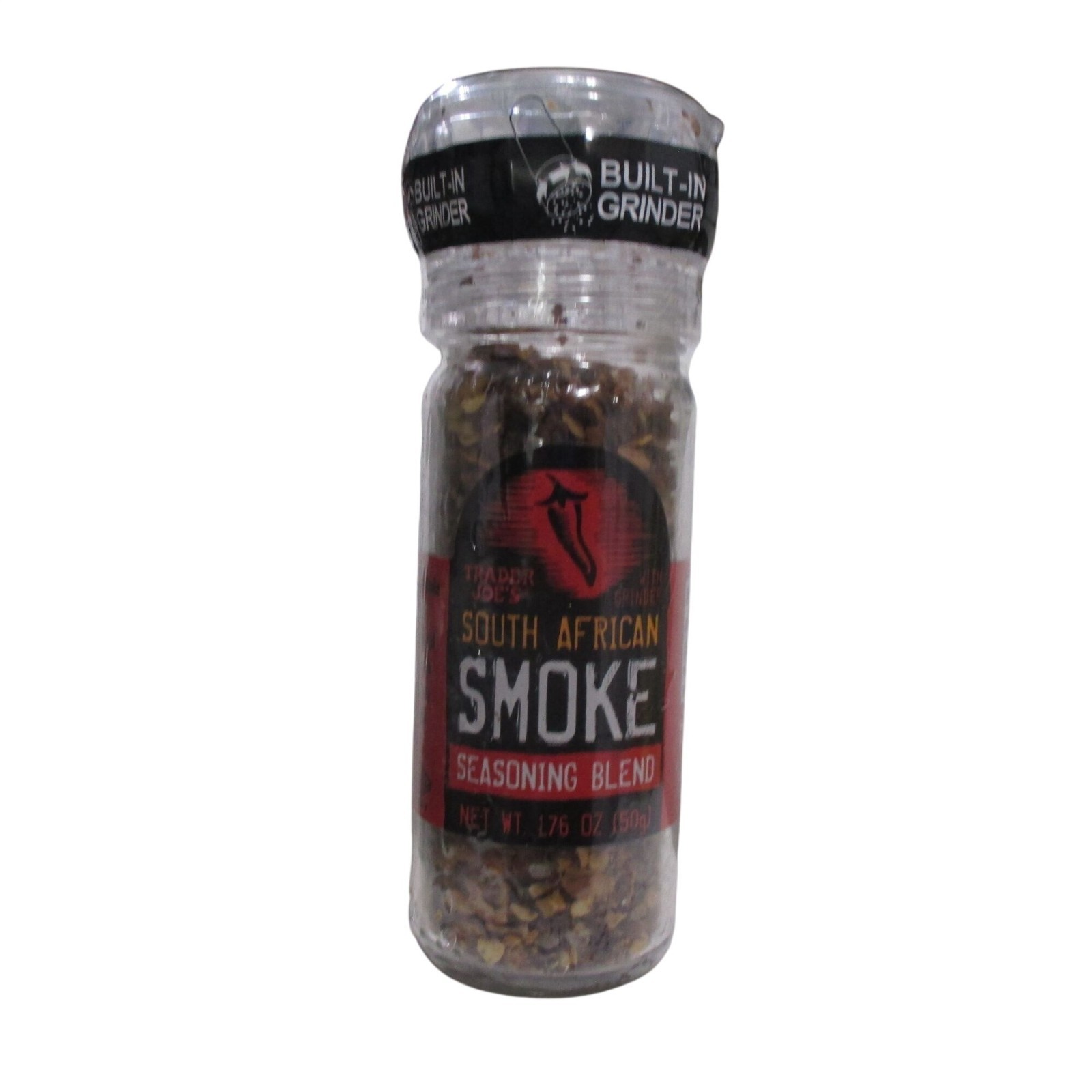 Trader Joe’s South African Smoke Seasoning Blend with Grinder 1.76 Oz (50g) RARE
