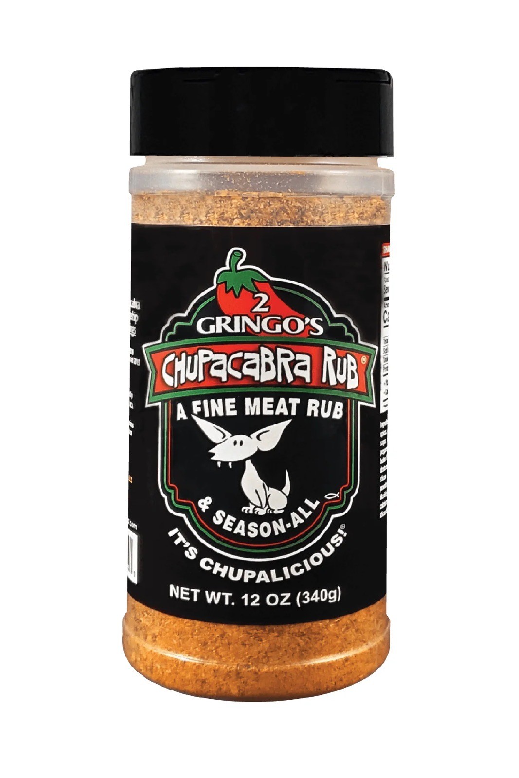 2 Gringos Chupacabra Original Blend Fine Meat Rub All Purpose Seasoning 12 oz.