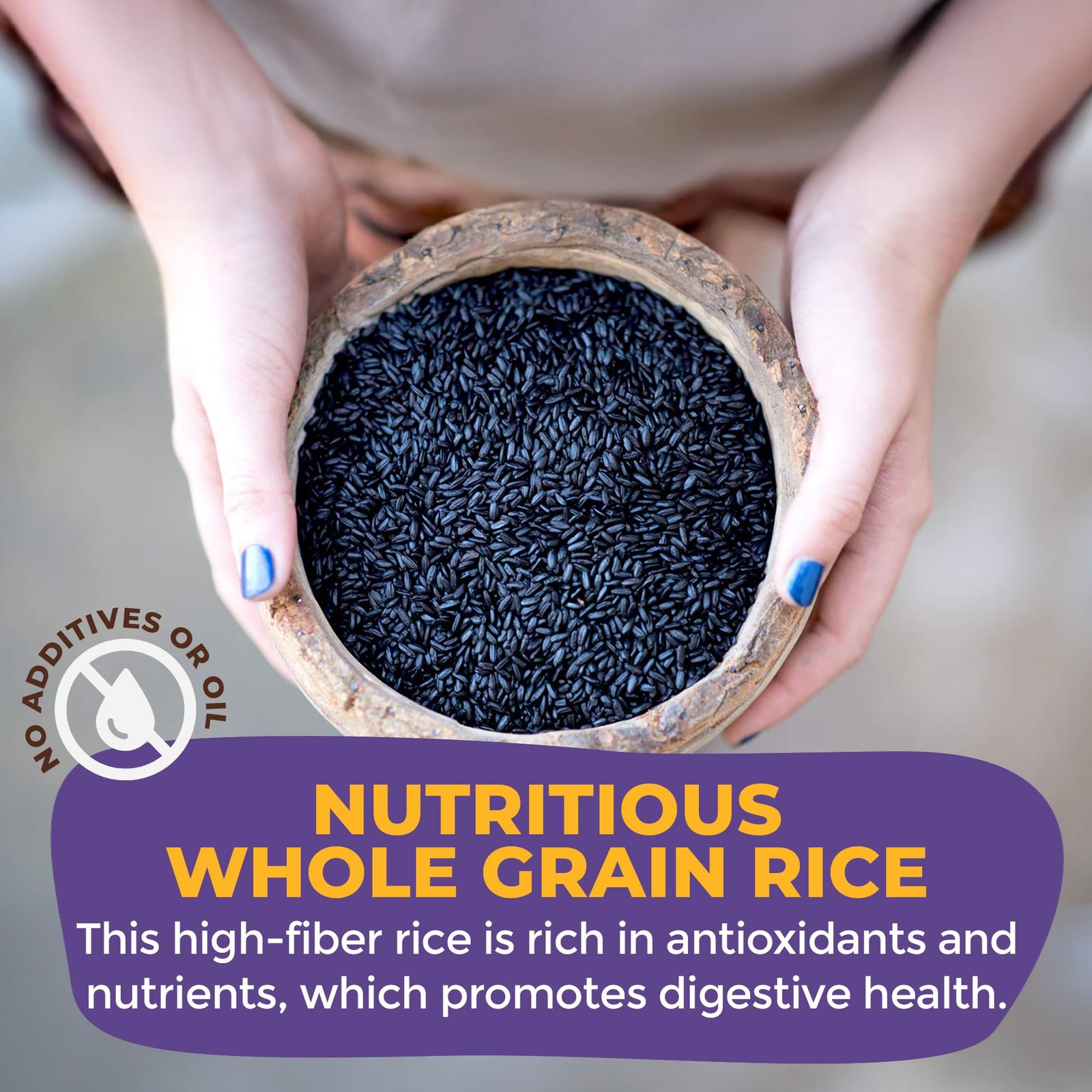 Bulk Organic Forbidden Rice – Black Rice Organic, Purple Rice, Black Rice Bul…