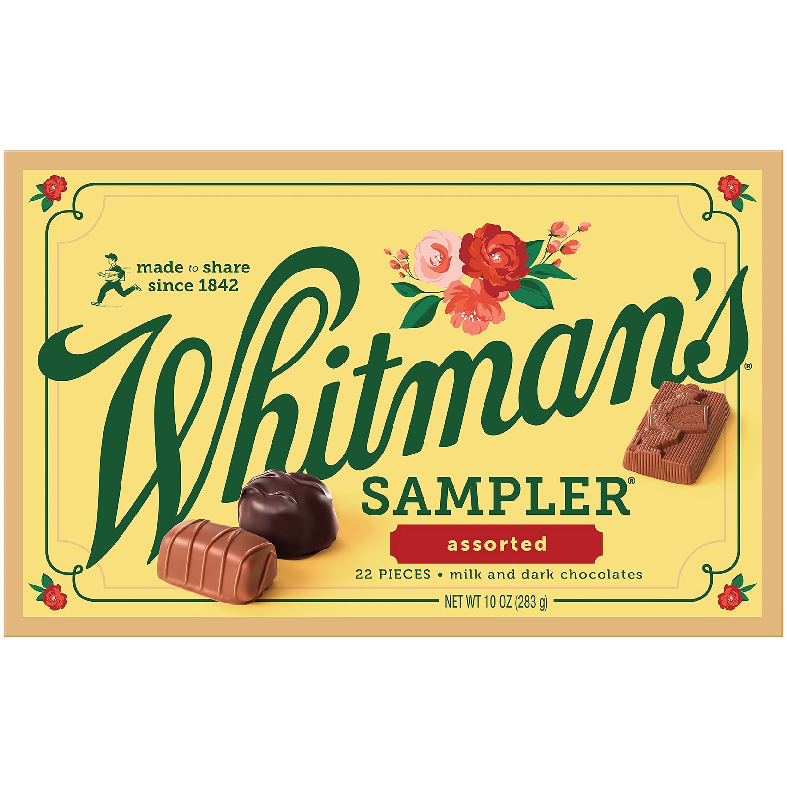 SAMPLER Assorted Milk & Dark Chocolate Candy Gift Box, 10 oz.