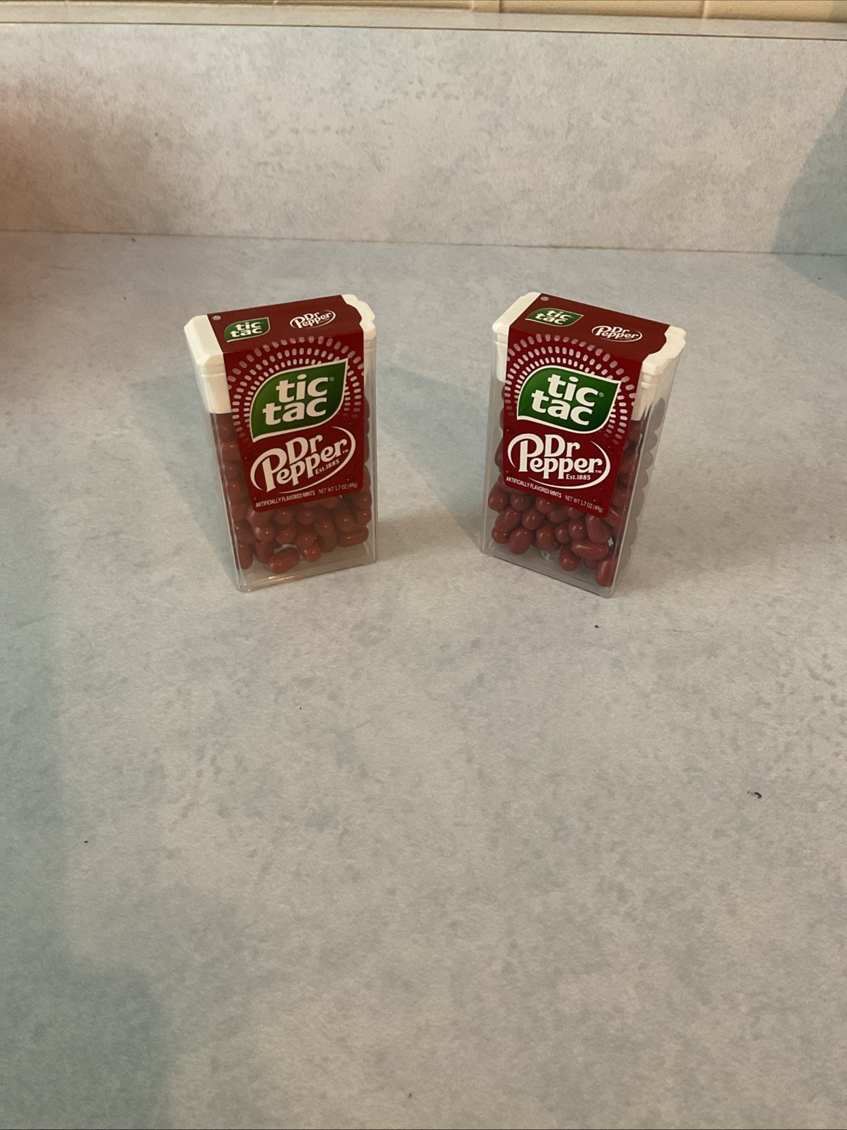2x Packs TIC TAC Dr. Pepper Hard Candy Artificially Flavored Mints- 1.7oz Each