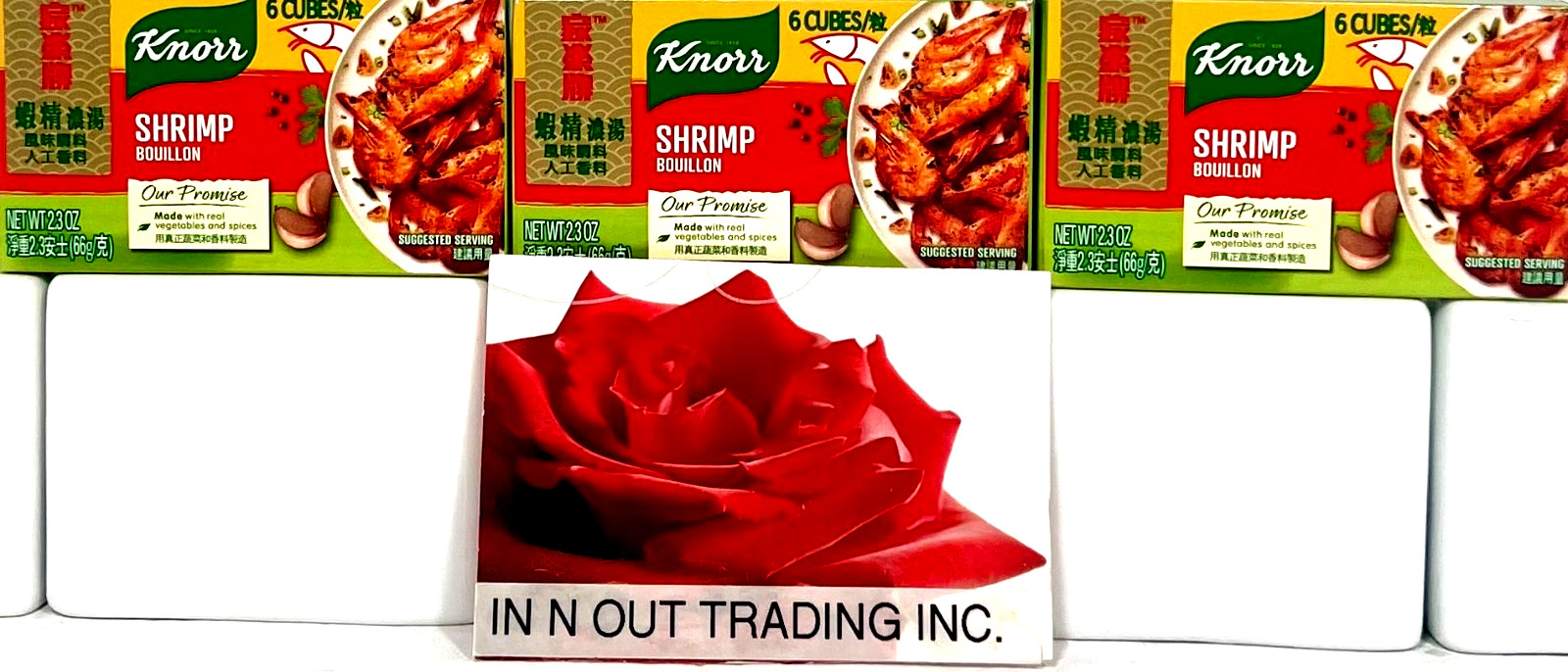 Knorr Shrimp Flavor Bouillon Cube 2.3 oz x 6 Cubes ( Pack of 3 )~12/10/2026