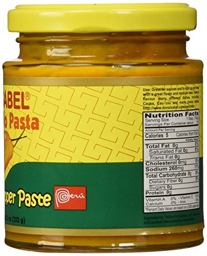 Doña Isabel Aji Amarillo Molido (Yellow Hot Pepper Paste) 7.5oz Single Bottle –
