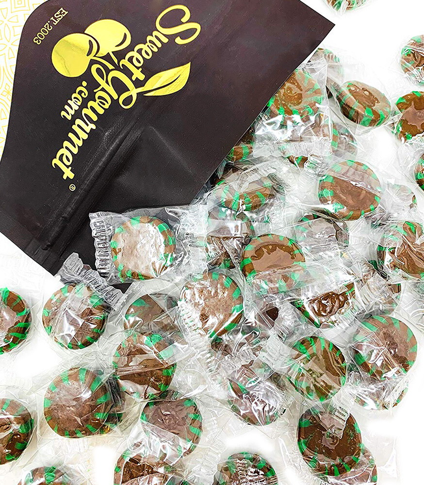 SweetGourmet Chocolate Starlight Mint | Bulk Wrapped Hard Candy |