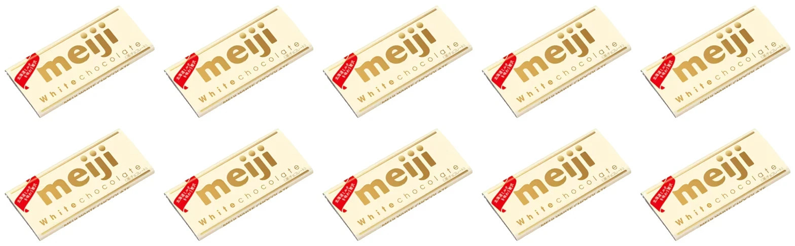 Japan Chocolate Meiji White Chocolate 40g × 10 bags