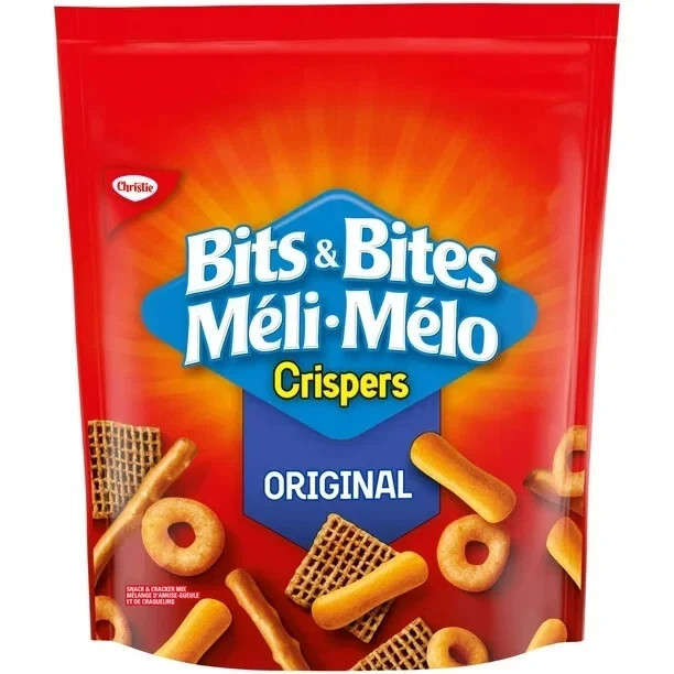 2 x Christie Crispers Bits & Bites Original Flavour Cracker Mix 145g / 5.1 oz