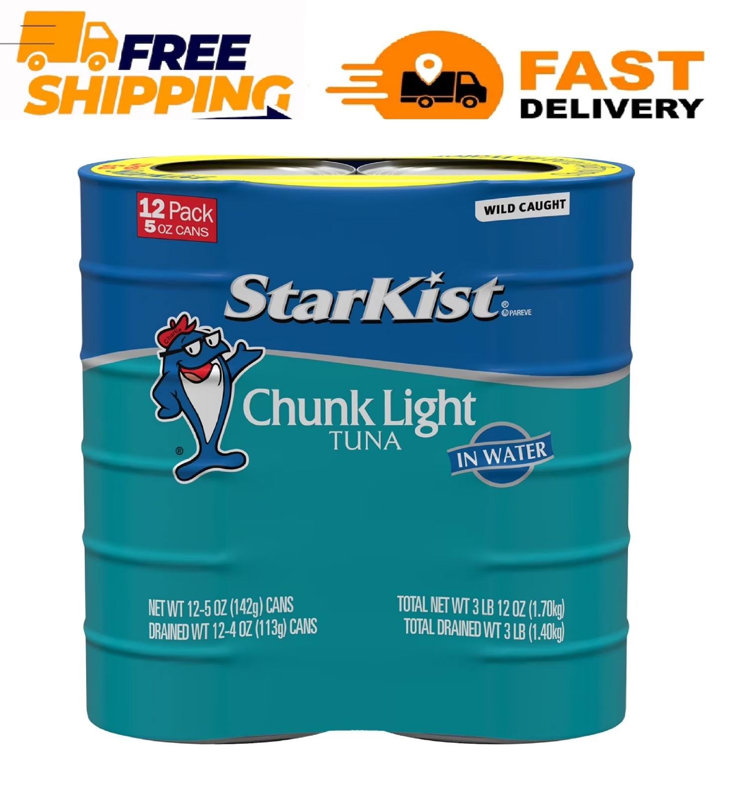 StarKist Chunk Light Tuna in Water, 5 oz., 12 pk.