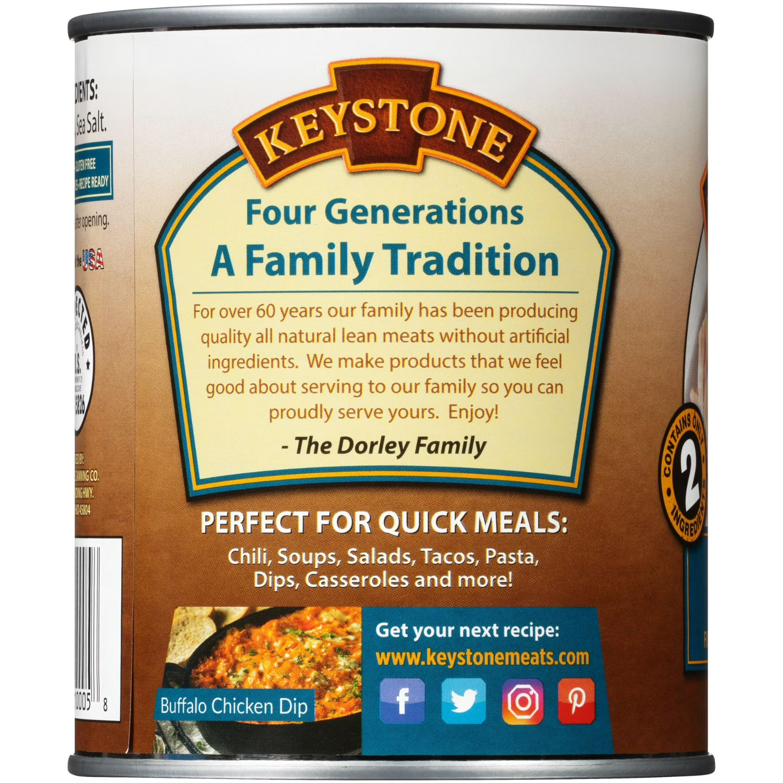Keystone All Natural Chicken, 28 oz Can