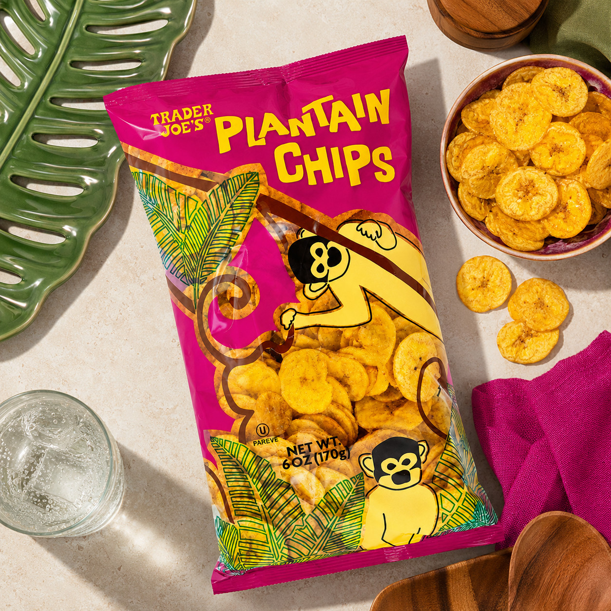 2 Pack Trader Joe’s Plantain Chips 6oz