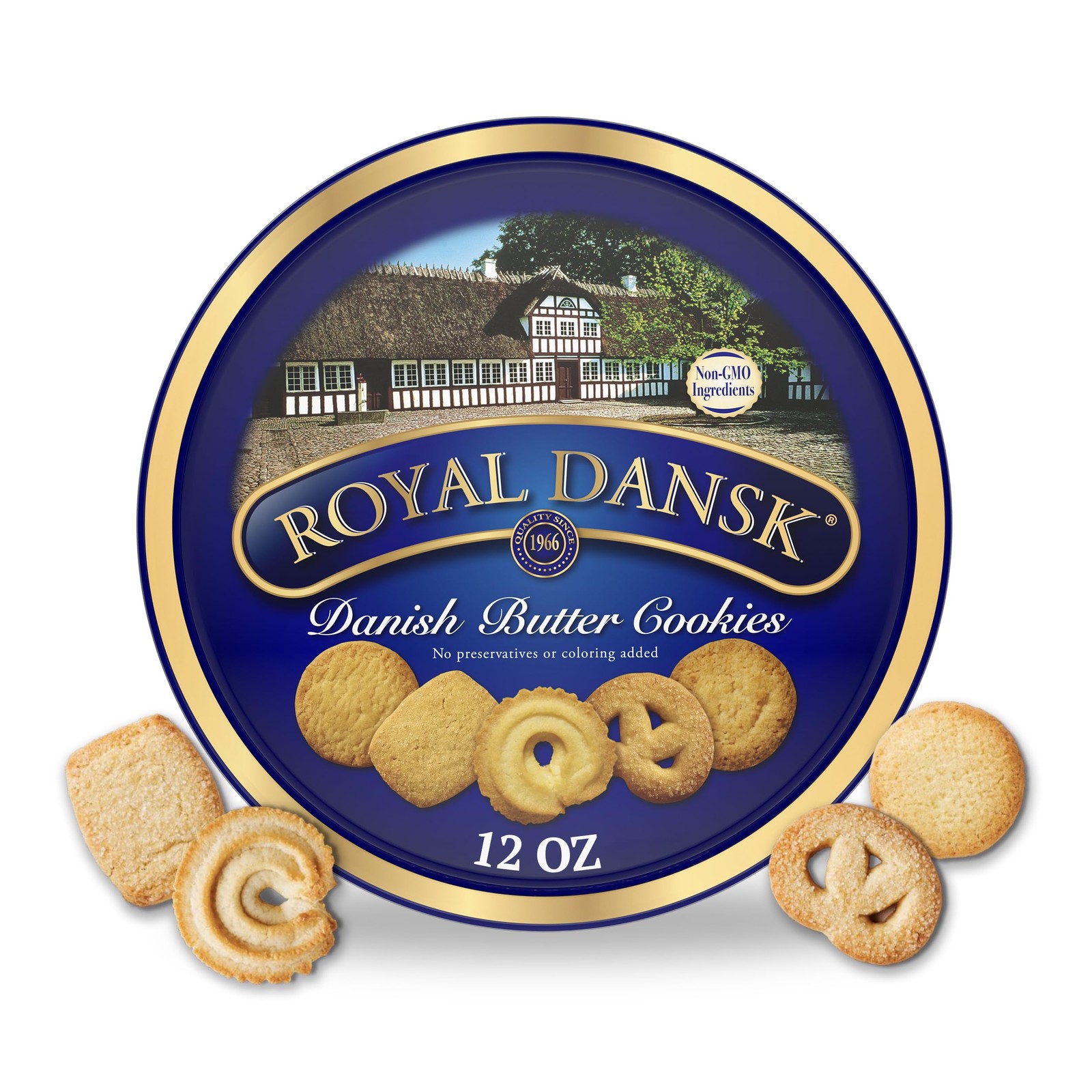 Royal Dansk Danish Butter Cookies, Premium Assorted Cookies in Gift Tin, Great