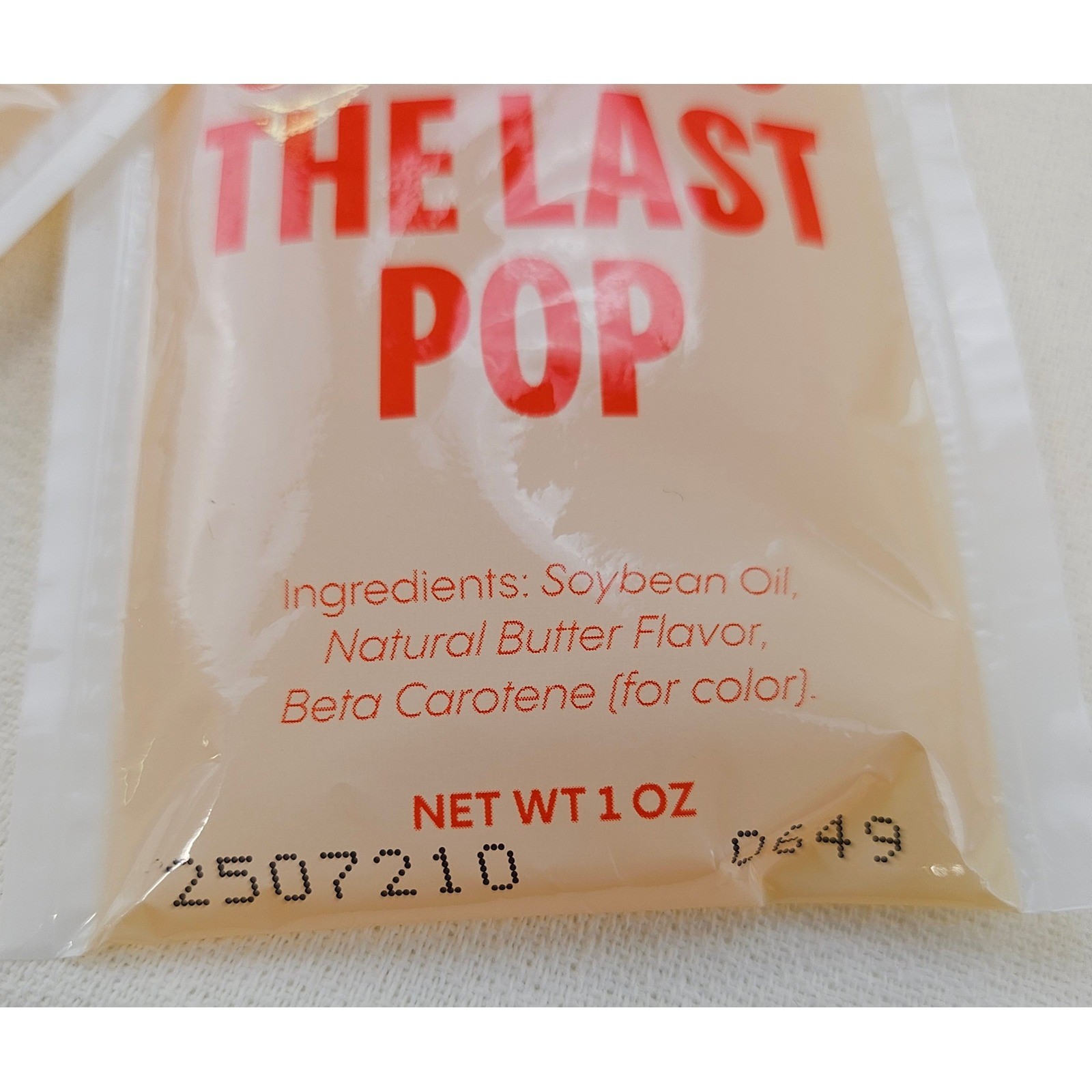 Cinemark Buttery Topping Popcorn Oil 1 oz Individual Packets Movie Night 12 Pks