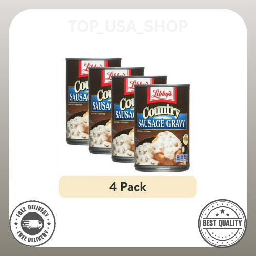 (4 pack) Libby’s Country Sausage Gravy, 15 oz Can
