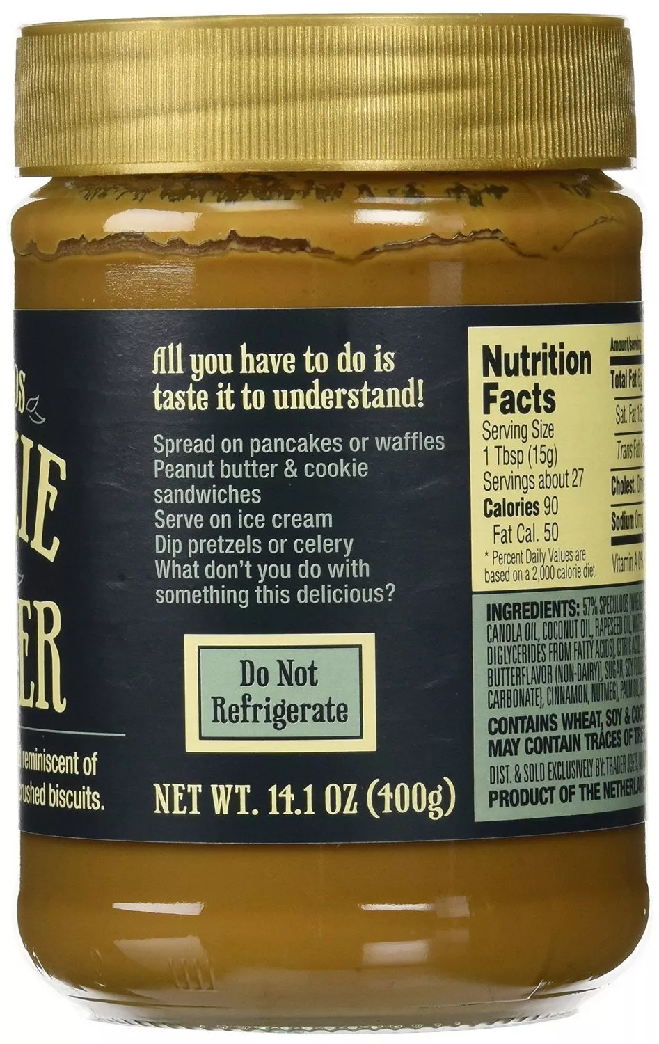 2x Speculoos Cookie Butter Spread 14.1 Oz Jar Crushed Biscuits Gingerbread
