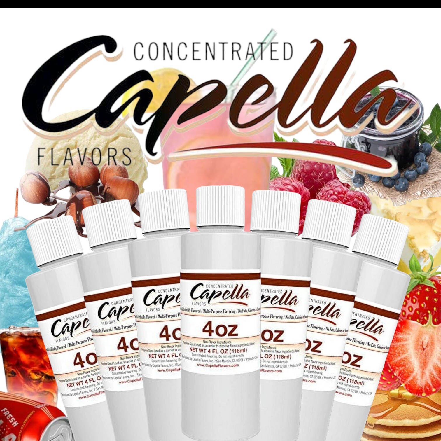 Capella Flavor Drops – 118ml / 4oz Bottle – MANY FLAVORS – Concentrates