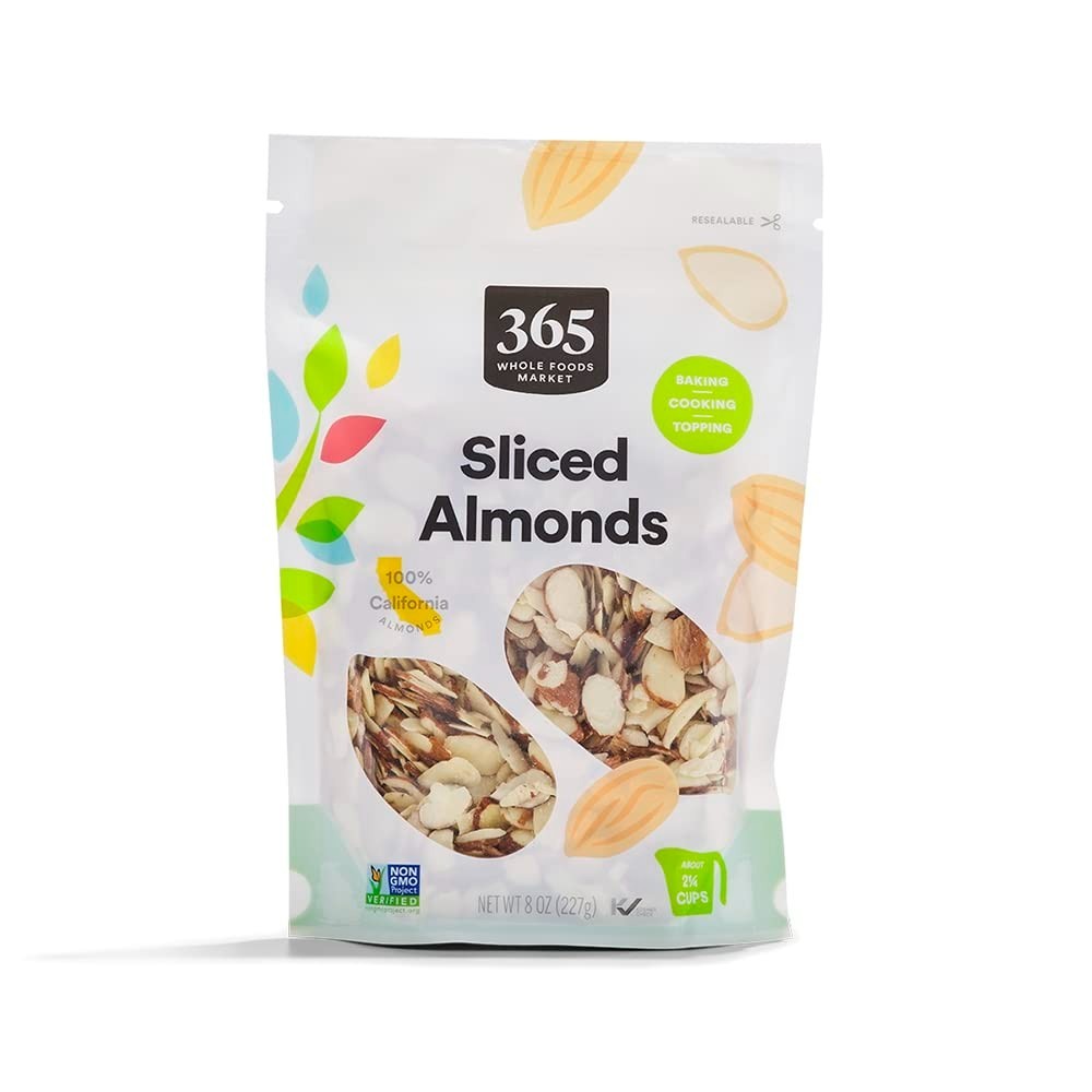 365 Whole Foods Market Sliced Almonds, 8 Ounce – Ideal for Toppings & Garnishes
