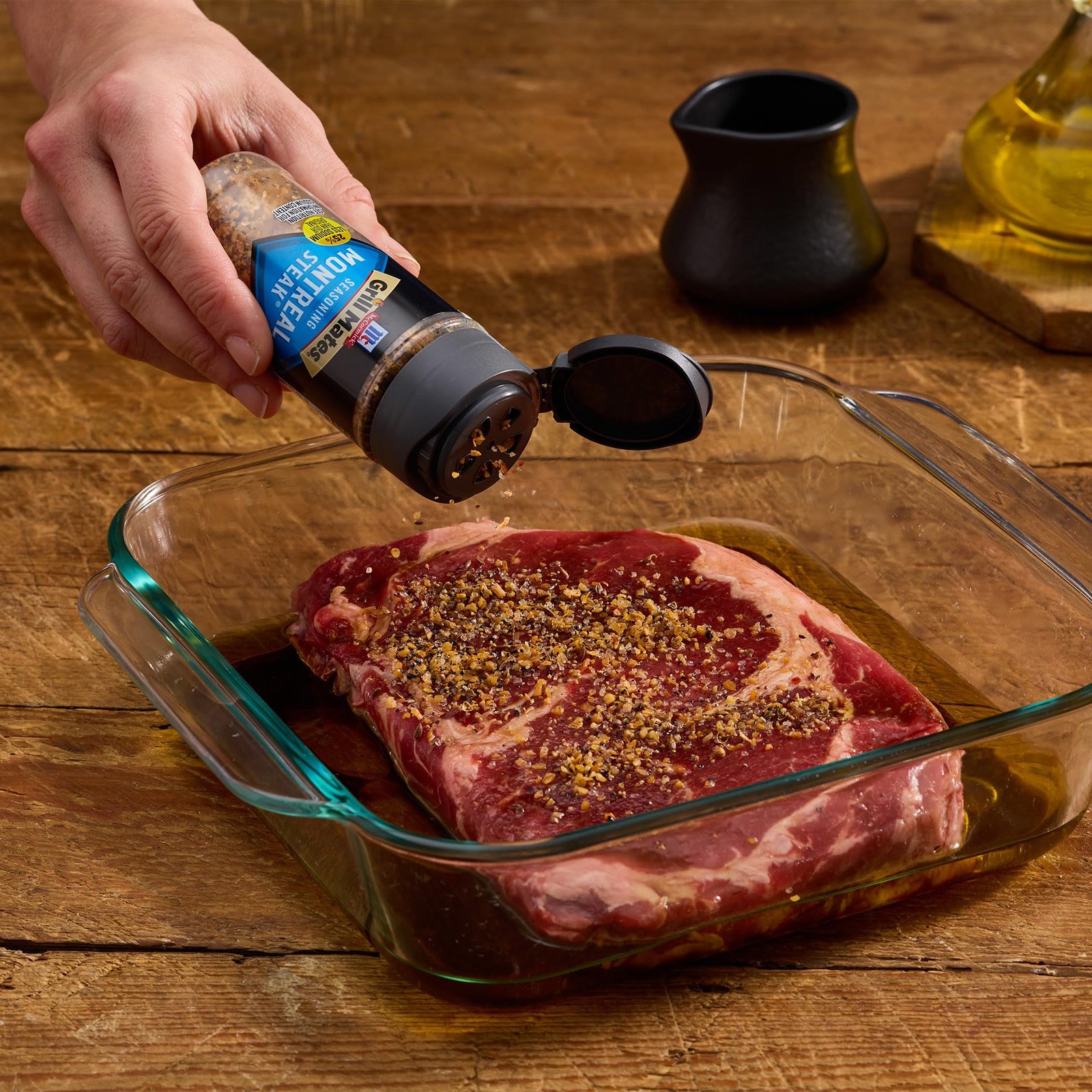 McCormick Grill Mates 25% Less Sodium Montreal Steak 3.18 Ounce (Pack of 1)