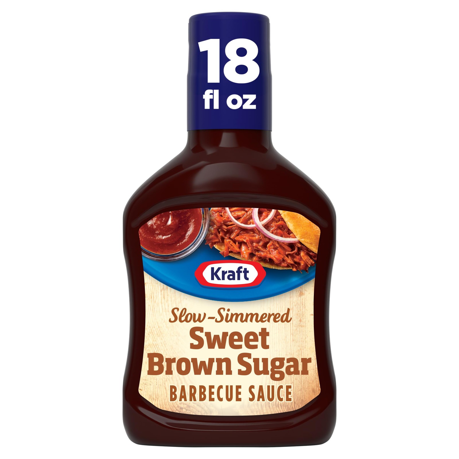 Kraft Sweet Brown Sugar Slow-Simmered Barbecue BBQ 18 Fl Oz (Pack of 1)