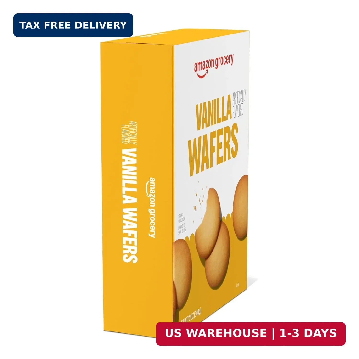 Amazon Grocery, Vanilla Wafers, 12 Oz