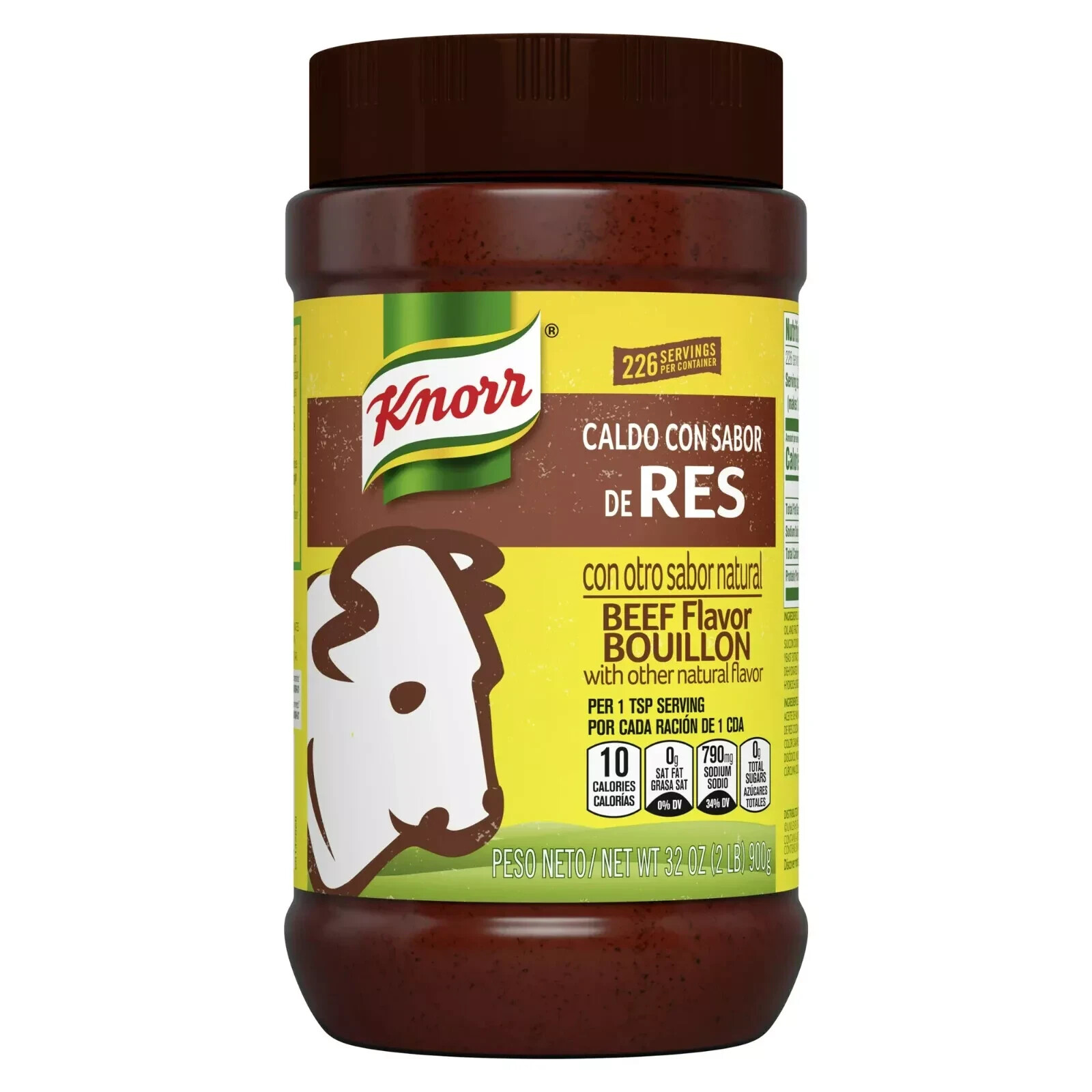 Knorr Shelf-Stable Granulated Beef Bouillon Seasoning, 2.0 lb New