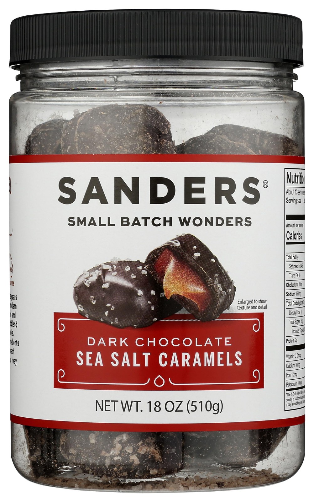 (Pack of 6) Sanders Dark Chocolate Sea Salt Caramel Crumble 18 Oz