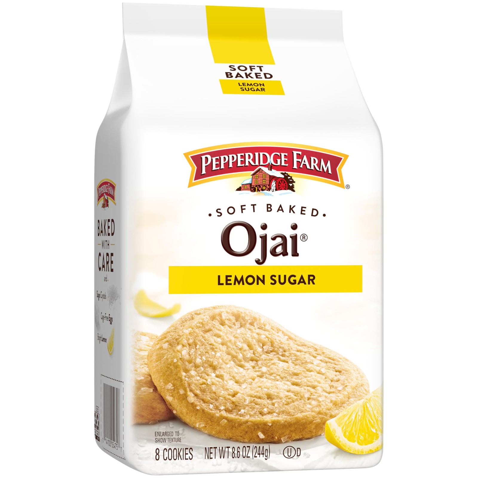 Pepperidge Farm Soft Baked Ojai Lemon Sugar Cookies, Kosher, 8.6 Oz 8 Cookies