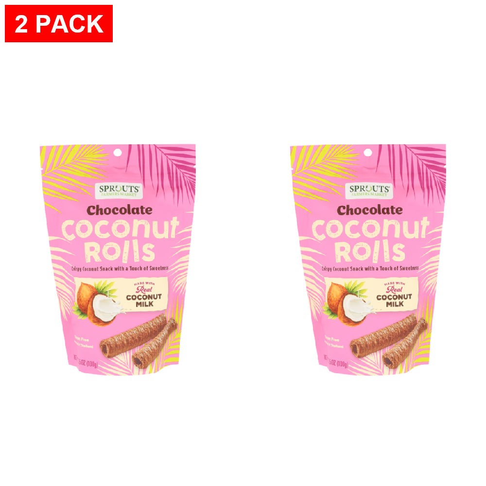 2 Pack – Sprouts Chocolate Coconut Rolls 3.5 oz
