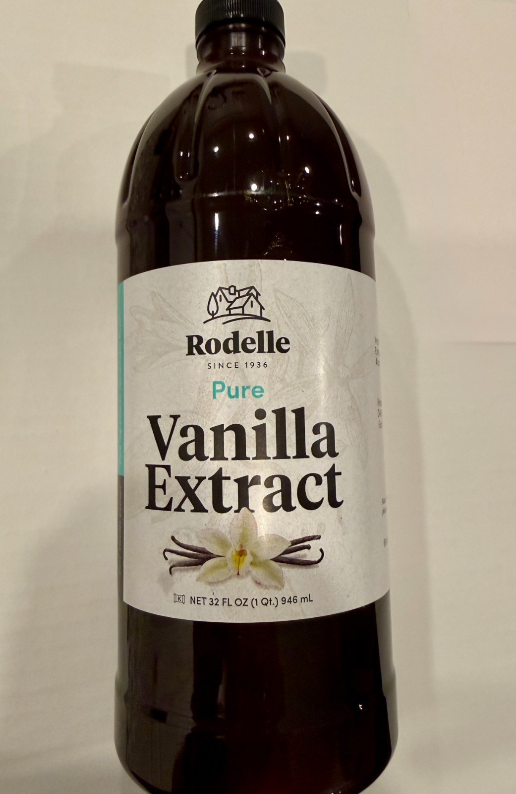 Rodelle Pure Vanilla Extract 32 oz (1 Quart) Premium Baking Flavoring USA